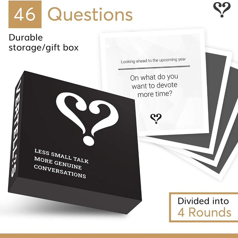 VERTELLIS Classic - Conversation Starter Card Game to Have Meaningful Connection